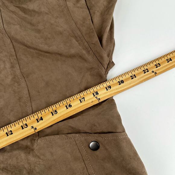 Blu Pepper Jacket Womens S Almond Moto Ryder New Tan Zip - Picture 10 of 11